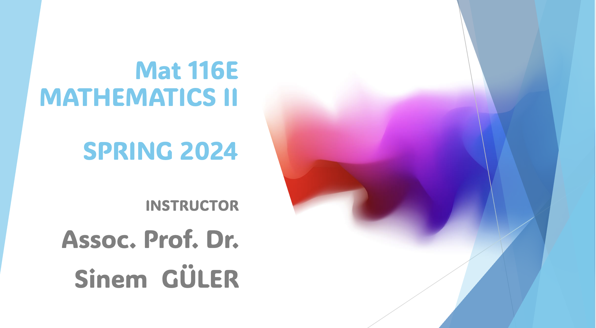 Mathematics II - Spring 2024